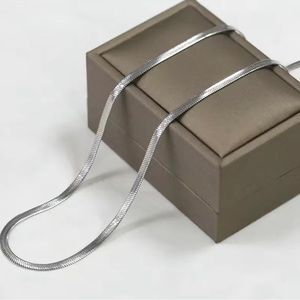 Silver plated Snake chain necklace